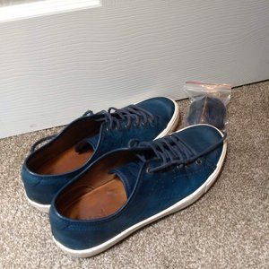Frye men's fashion sneakers in blue leather, 10D